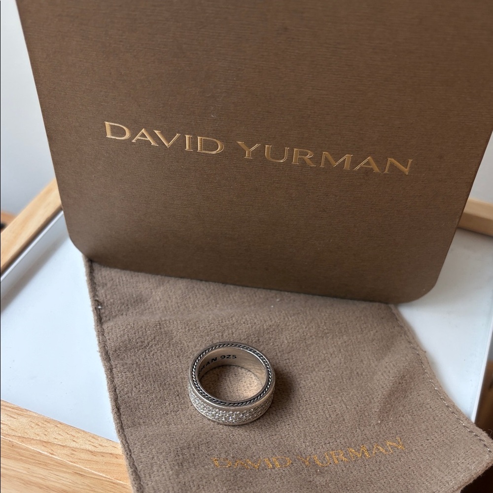David Yurman Streamline 3 row diamond ring (size 8.5)